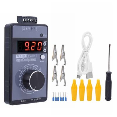 Håndholdt 0-10V 0-22mA Signalkildekalibrator Analog Transmittertester