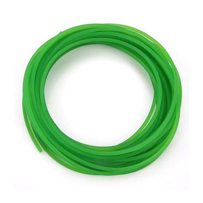 Grøn ru overflade PU polyurethan rundrem til drivtransmission (6mm*10m)