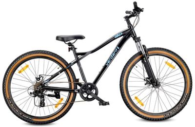 sun baby VERDANT SHRED Mountainbike 27,5 tommer – aluminiumsstel, 21 gear, let, affjedring, Shimano skivebremser – Sort