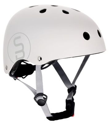 Sun Baby cykelhjelm til børn M 54-58 cm med LED-lys og magnetlukning, hvid
