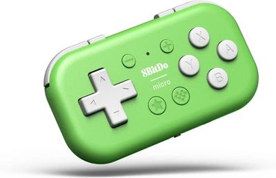 8BitDo Micro Bluetooth Gamepad, Grön, Switch / Android / Raspberry Pi
