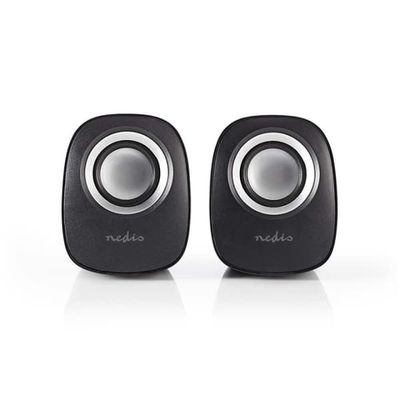 Nedis PC-højttaler | 2.0 | 12 W | 3.5 mm Hanstik | USB Drevet | Volumenkontrol
