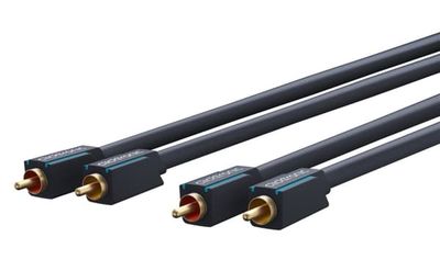 ClickTronic RCA-kabel, stereo Premiumkabel | 2x RCA plugg 2x RCA plugg | 2,0 m | OFC innerledare