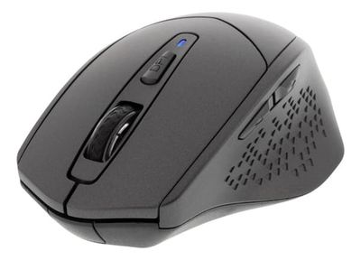 DELTACO tyst trådlös mus, bluetooth, 1x AA, 800-1600 DPI, mörk grå