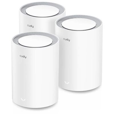 CUDY Mesh Solution M3000 3-pk WF6 AX3000 Gigabit 2.5G White
