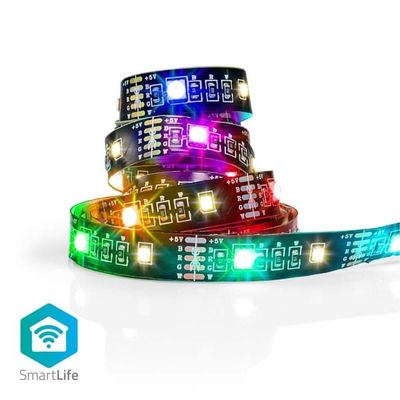 Nedis SmartLife LED-Remsa | RGB / Varm Vit | SMD | 2.00 m | IP20 | 2700 K | 380 lm | Android™ / IOS
