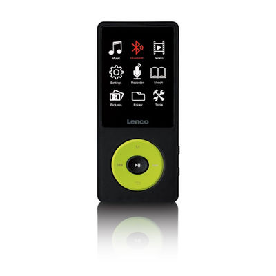Lenco MP3/MP4-afspiller med Bluetooth® og 8 GB intern hukommelse Green