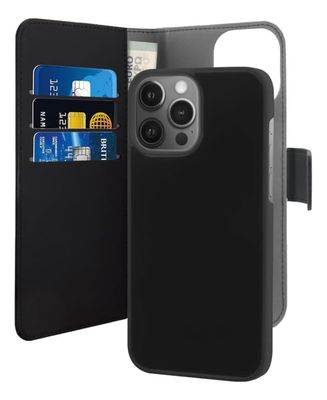 Puro iPhone 13 Pro Max EcoLeather Wallet Detach. svart