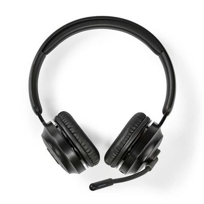 Nedis PC headset | On-Ear | Stereo | Bluetooth | Mikrofon som kan vikas undan | Svart