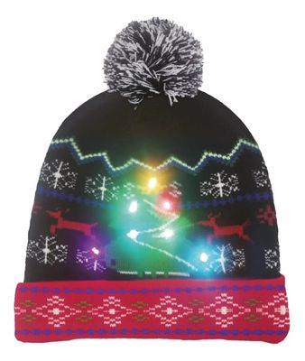 LED Julehue, Batteri, uni størrelse