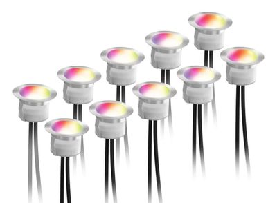 DELTACO SMART HOME SH-DLK01, smart altanbelysning, RGB & varmvitt