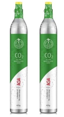2-pak AGA Biogon C kulsyrepatron 425 g, grøn
