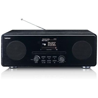 Lenco Internet / DAB+ / FM-radio med CD-spelare och Bluetooth® Svart