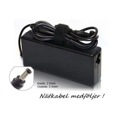 AC Adapter till Fujitsu Siemens, 20V 4.5A 90W (5.5x2.5mm)