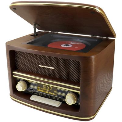 Soundmaster Musik-anläggning CD Radio Bluetooth Retro-design NR961 Trä
