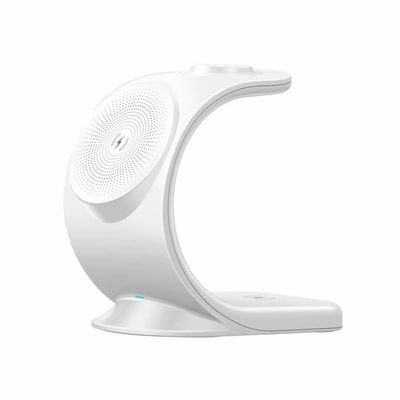Trådlös laddare för 3st Apple-enheter, 15W, Vit