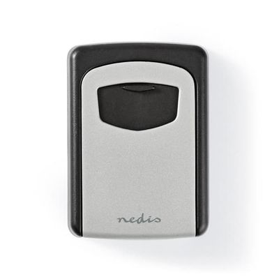 Nedis Hvelv | Key Safe | Kombinasjon Dial Lock | Innendørs og Utendørs | Grå / Sort