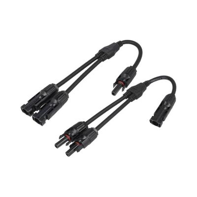 Solcelletilkobling MC4, Y-adapter 2 til 1
