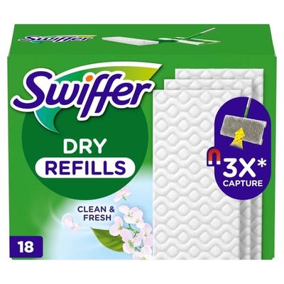 Swiffer Refillkluter 18 stk tørre med duft