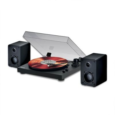 MIXX Vinylskivspelare System 5 Stereo Inkl Högtalare Svart