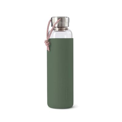 Black+Blum Glassflaske Gummi 600 ml, oliven