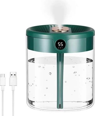 Plante luftfugter med fugtighedsindikator, 2000ml, ultra-stille luftfugter