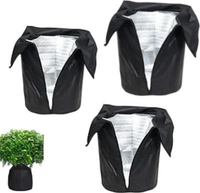 3-pak isolerede plantebetræk, 45*50 cm, vinterbeskyttelse til potteplanter, buske og træer, varme- og frostbeskyttelse.