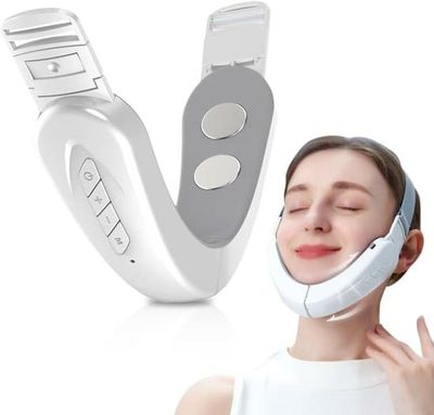 Elektrisk V-Face Ansiktsmassager för Stramare Hud och Dubbelhaka