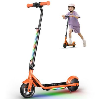 iScooter K2 PRO Svart – 150W | 3/6/10 mph | 6 miles räckvidd | Justerbar höjd 32–39″ – Säker elscooter för barn 6–12 år