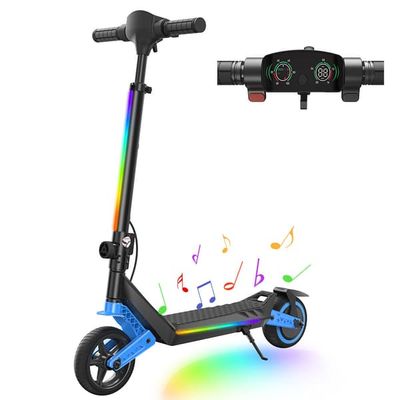 iScooter K6 Sammenklappelig El-Løbehjul til Børn 150W, 16 km/t Tophastighed 6 km Kilometertal, Højdejusterbar LED-Display El-Løbehjul til Børn 6-12