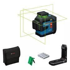 Bosch GLL 80-33 G Professional krydslaser med grønne linjer, 3 x 360°, IP65, 80 m rækkevidde