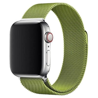 Urrem Apple Watch 1/2/3/4/5/6/SE Armbånd Milanese 42/44 - Grøn