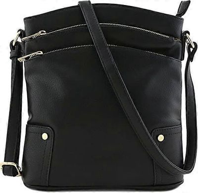 Fickstorlek stor crossbody-väska dam axelväskor handväska och plånbok set för kvinnor tygväskor
