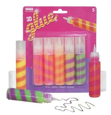 Sense Striped Glitter Glue -liima 5 kpl