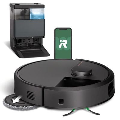 iRobot Roomba Plus 505 Combo Robotstøvsuger Moppefunktion Rengøringsstation Rumkortlægning 68dB Sort