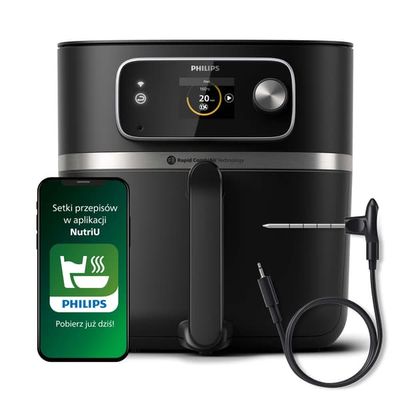 Philips OVI Smart 2.0 Combi XXL Connected HD9880/90 Airfryer 2200W 8,3l Mobilapp