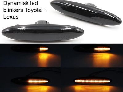 LED dynamisk sidoblinkers Toyota Lexus Smoke lens 2-pack