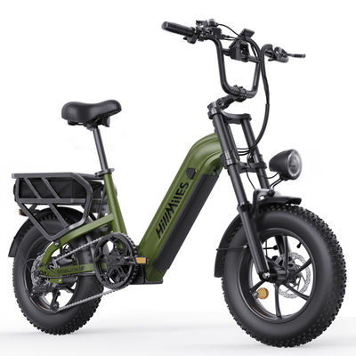 HillMiles MileLink Elcykel 16" – 250W Motor, Aftageligt 48V 18Ah Batteri, Dobbelt Affjedring, Hydrauliske Skivebremser, Grøn