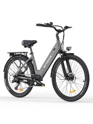 HillMiles MileCity 1 26'' elcykel lågt insteg, 250W motor, 36V13Ah batteri, 7 växlar, 25 km/h, upp till 100 km räckvidd, idealisk för stadspendling