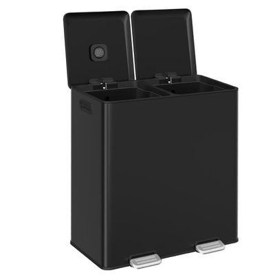 Soptunna för kök, 2 x 30 l, 2 fack