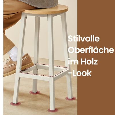 Barstolar, 2-pack, barstolar, köksstolar med metallstativ