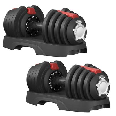 Hantlar, 2-pack, justerbara, 11-i-1