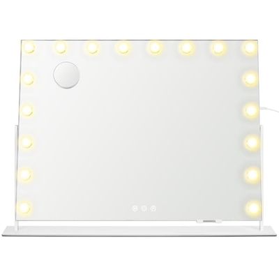 Smink spegel med LED-belysning, kosmetikspegel, touch-kontroll