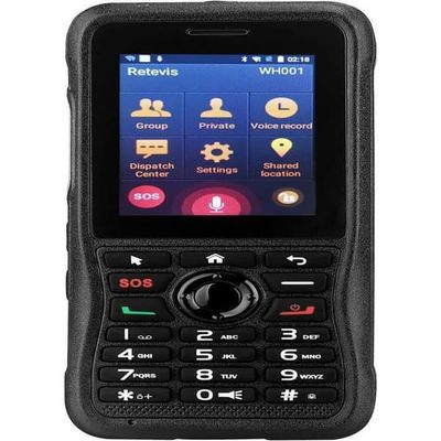 Retevis RB21 Network Walkie Talkie, lång räckvidd, 2800mAh Smartphone Walkie Talkie Bluetooth GPS, 2G / 3G / 4G / Wi-Fi nätverkssignal
