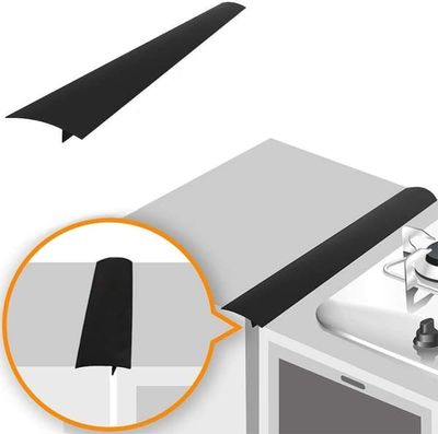 List som holder rent mellom komfyr og skap 61,5 cm, sort 1-pack