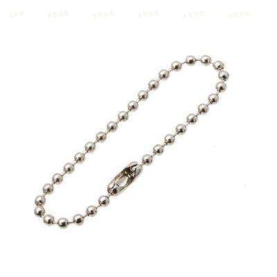 Kulekjede med lås, 10-pakning Silver 12 cm