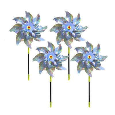 Reflekterende fugleskremsel-vindmølle 4-Pack