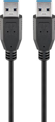 USB 3.0 SuperSpeed-kabel, svart