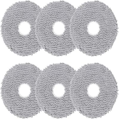 Grå mikrofiber moppekluter for iRobot Roomba Plus 405/505 Combo - 6-pakning