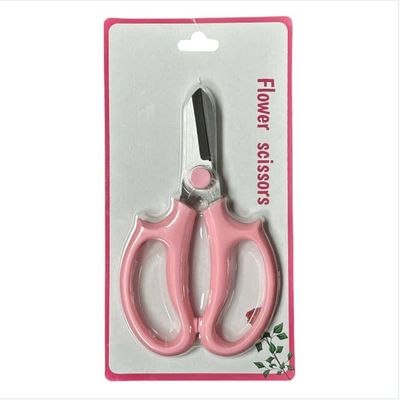 PH129 Rosa Blomstersaks med Farget Deksel - Profesjonell Saks for Blomsterarrangementer og Hagearbeid Pink